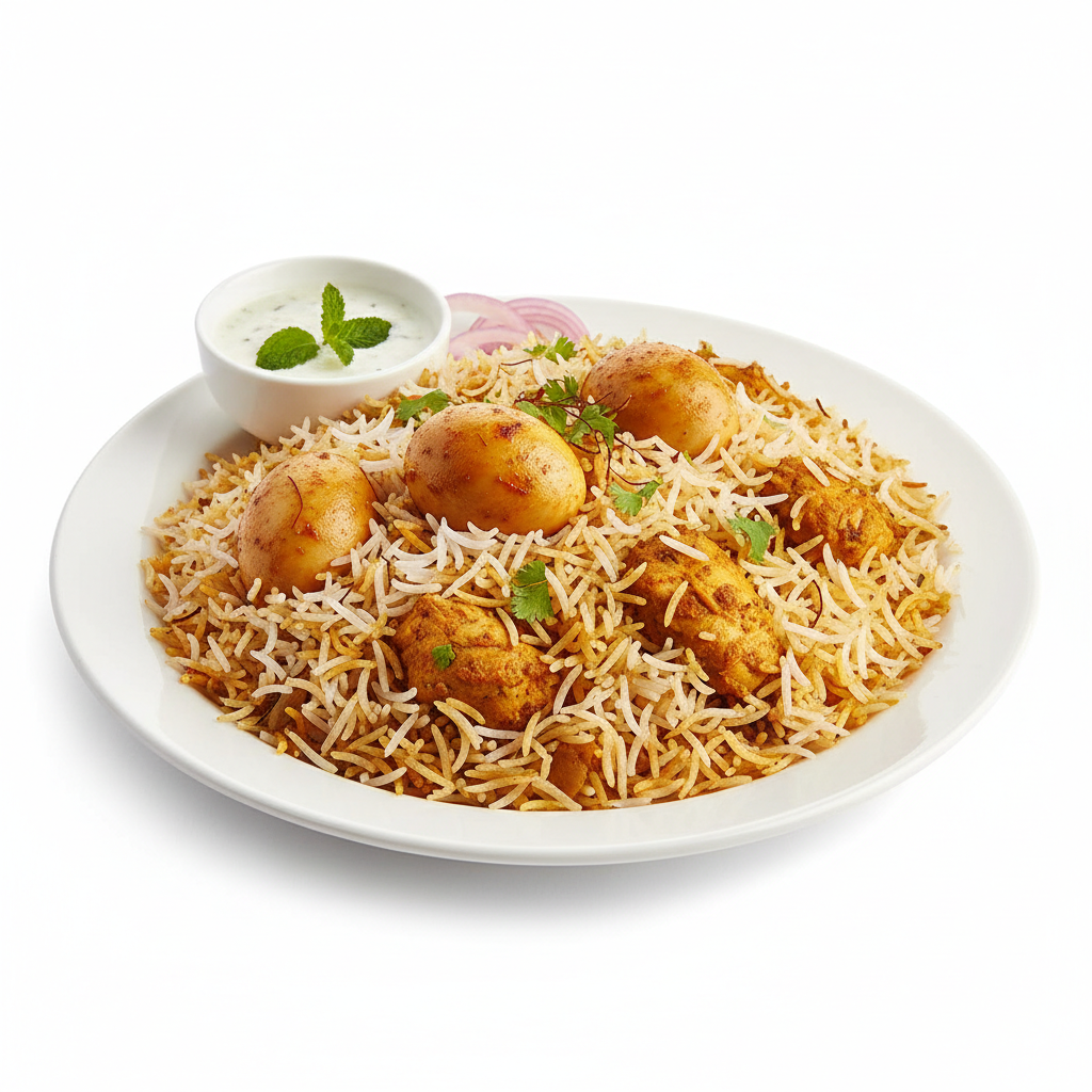 Egg Biryani Single
