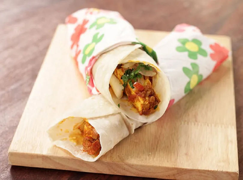 Paneer Chapati Roll