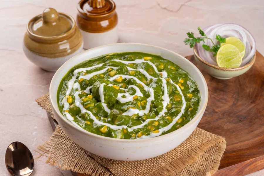 Palak Corn Mushroom