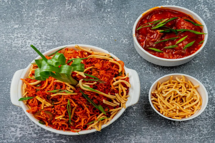Veg Triple Schezwan Rice