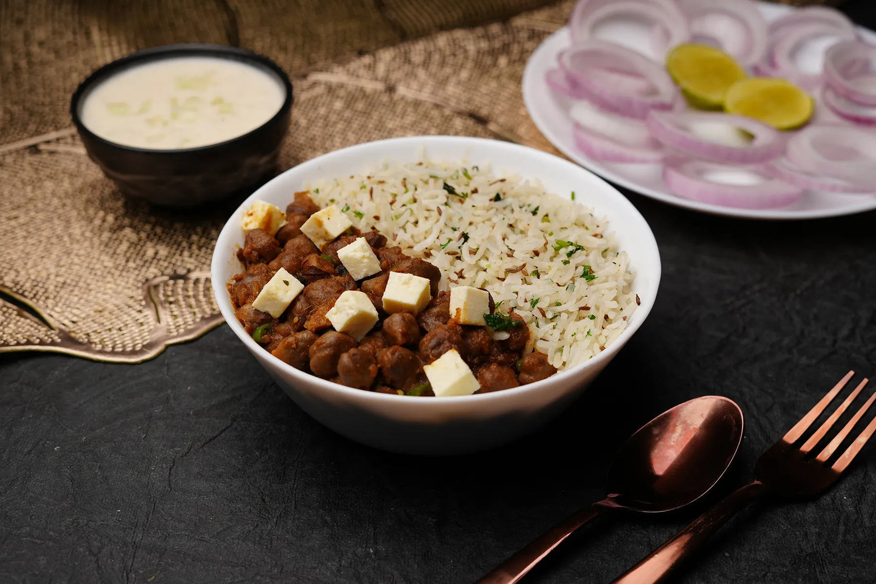Amritsari Chole Rice Bowl