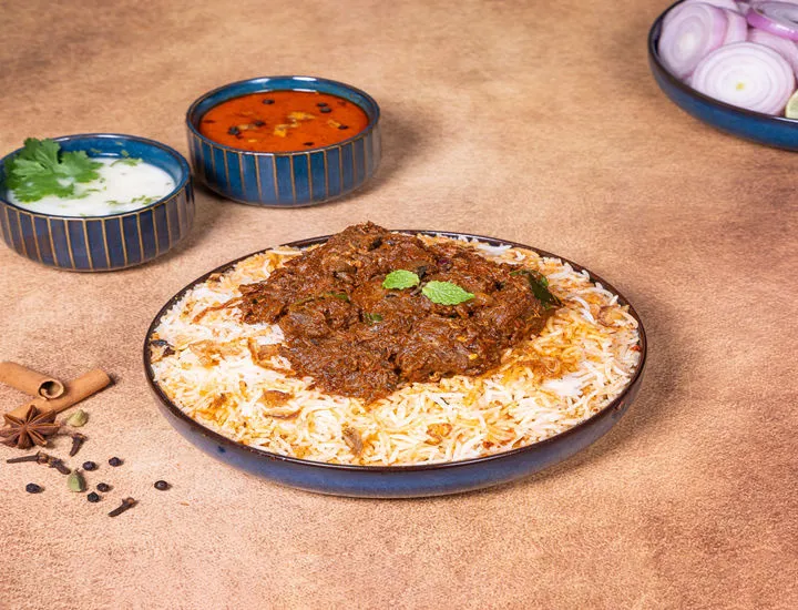 Mutton Fry Piece Biryani(Bone) - Regular