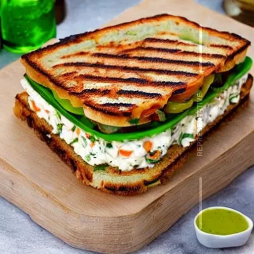 Veg Mayo Grilled Sandwich (Brown)