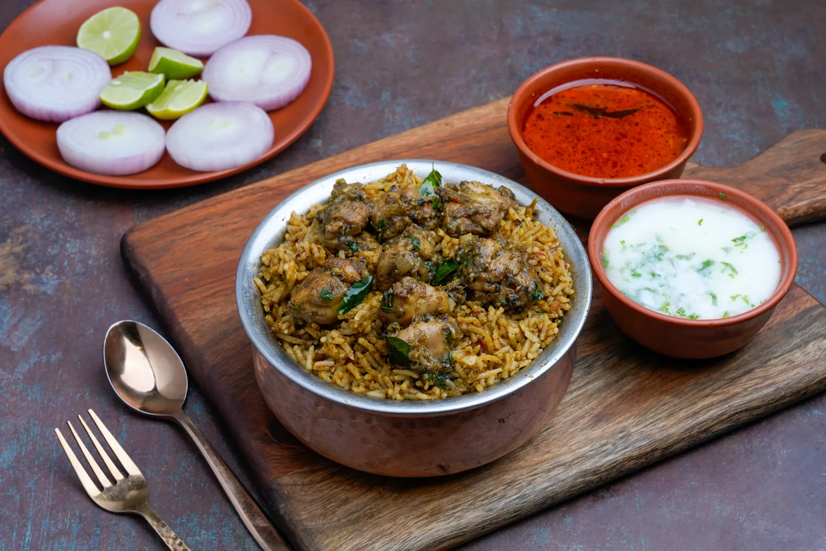 Gongura Chicken Biryani (Boneless) - Single
