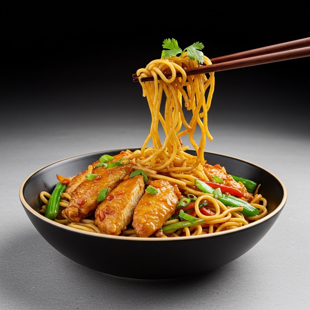 Hakka Noodles Chicken