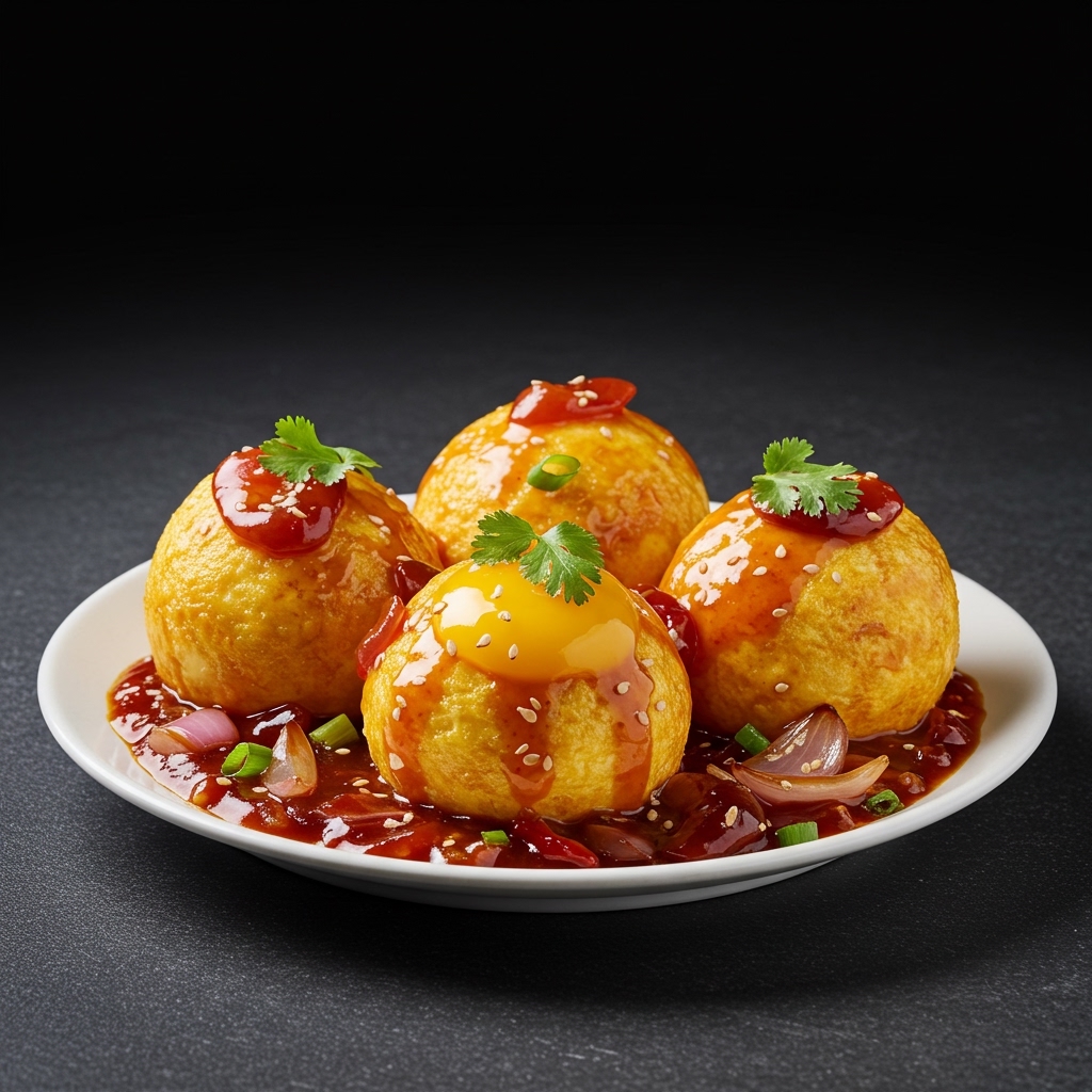 Triple Schezwan Egg