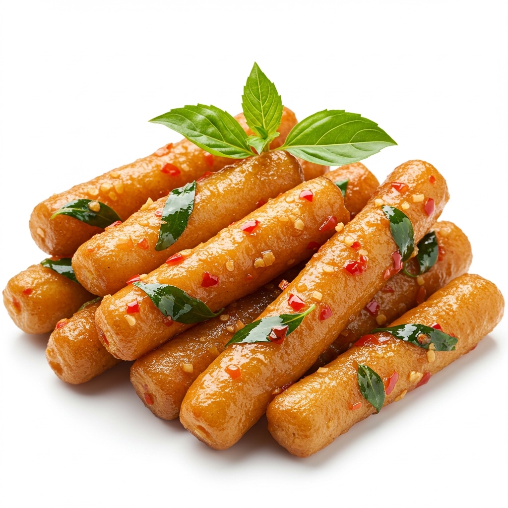 Hot Basil Stick Prawns