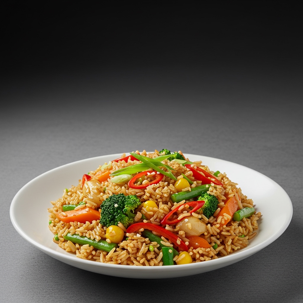 Veg. Singapore Fried Rice