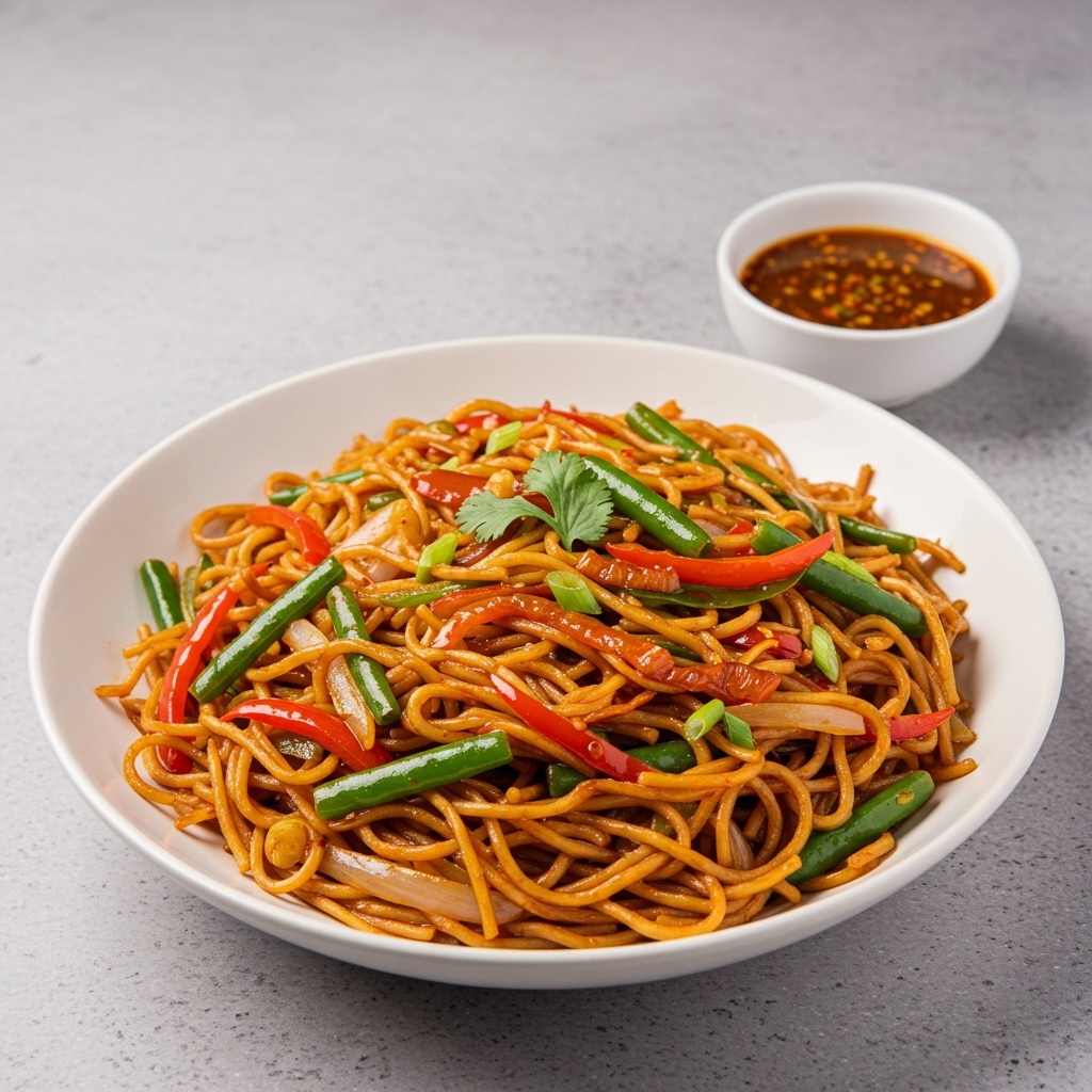 Triple Schezwan Noodles Veg