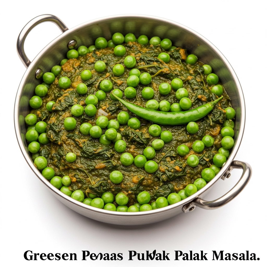 Green Peas Palak Masala