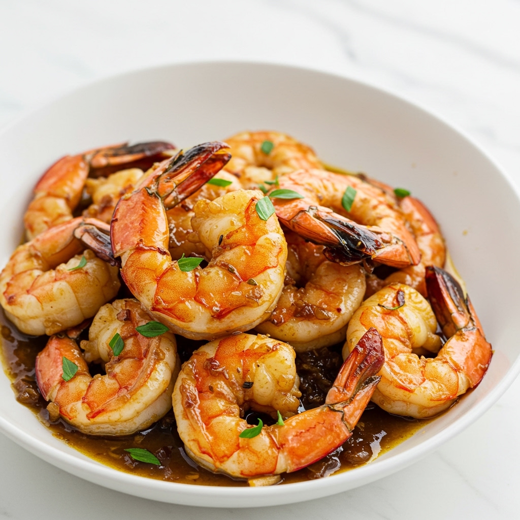 Burnt Garlic Prawns