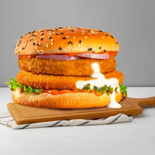 Double Cheese Veg Burger